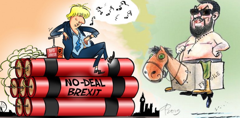 Dessins de politico.eu et de Paolo_Callieri/voxeurop.eu
